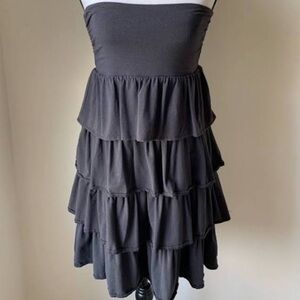 J.Crew Tiered Ruffle Strapless Dress